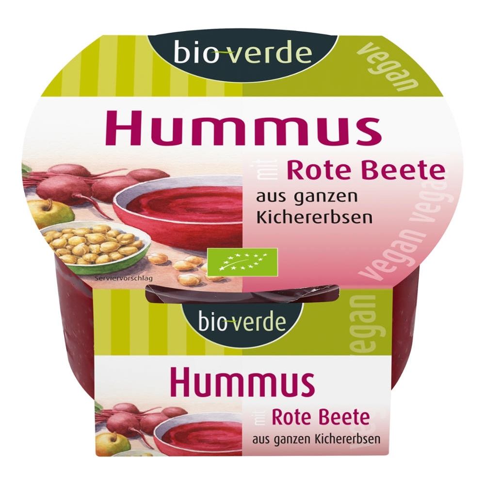 BIO - Hummus com beterraba, creme para barrar VEGAN, 150g