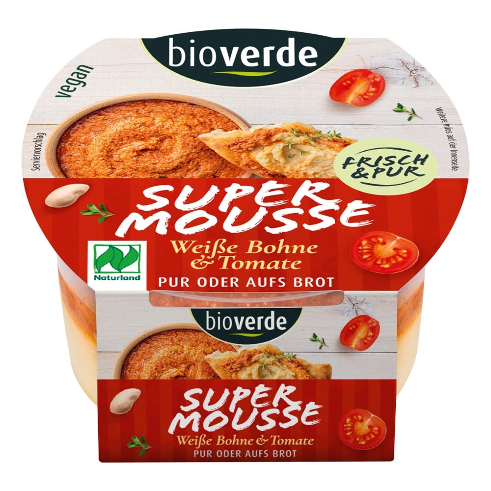 BIO - Super Mousse, feijão branco e tomate, 150g