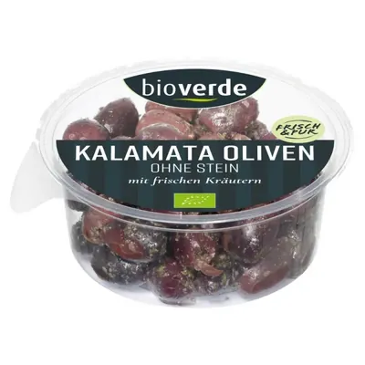 BIO - Azeitonas Kalamata sem caroço, 150 g