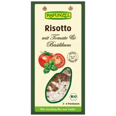 BIO - Risotto com tomate e manjericão, 250g