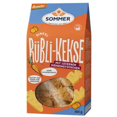 BIO - Bolachinha de Espelta e Cenoura, VEGAN,  150g